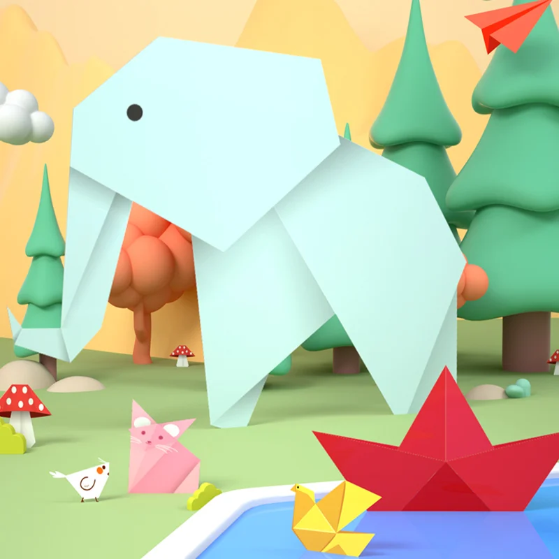 100sheets/Bag Deli 6406/6407 Colored Origami Paper 10x 10 Colors 10x10cm & 15x15cm Color Paper Children Origami For Kids