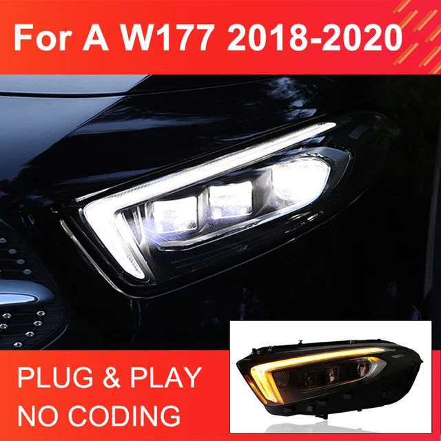 Fit For Mercedes-Benz A Headlight 2019-2023 W177 Headlight AMG Matrix LED  Headlamp LED And Halogen Upgrade To AMG Version Lamp - AliExpress