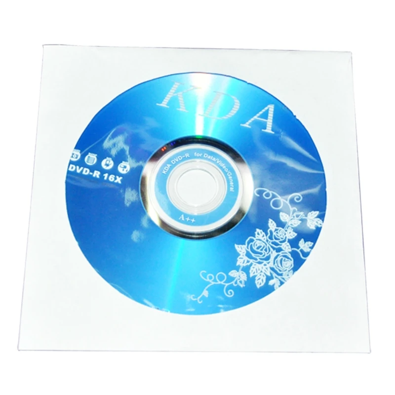 Disc Paper Envelopes with Transparent Flap 100Pcs/Pack 8/12cm Blu-ray DVD Disc Cover Protective Sleeves Storage Case Anti-static record protective sleeves