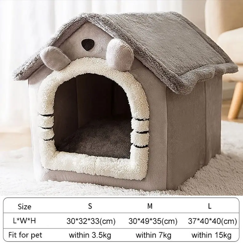 Soft Cat Bed Deep Sleep Tent Cat Winter