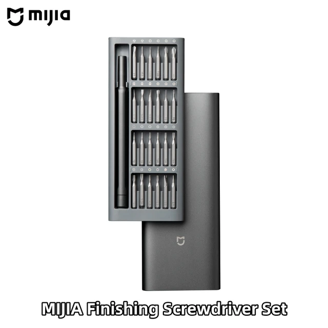 Mijia Precision Screwdriver Set Household Multi-function Repair Disassembly Tool Magnetic Suction Head Aluminum Alloy Box