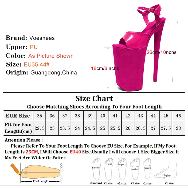 New 10Inches 26cm Mixed Colors Platform Women's Shoes Sexy Stage Show High Heels Sandals Nightclub Pole Dance Heels Party Club