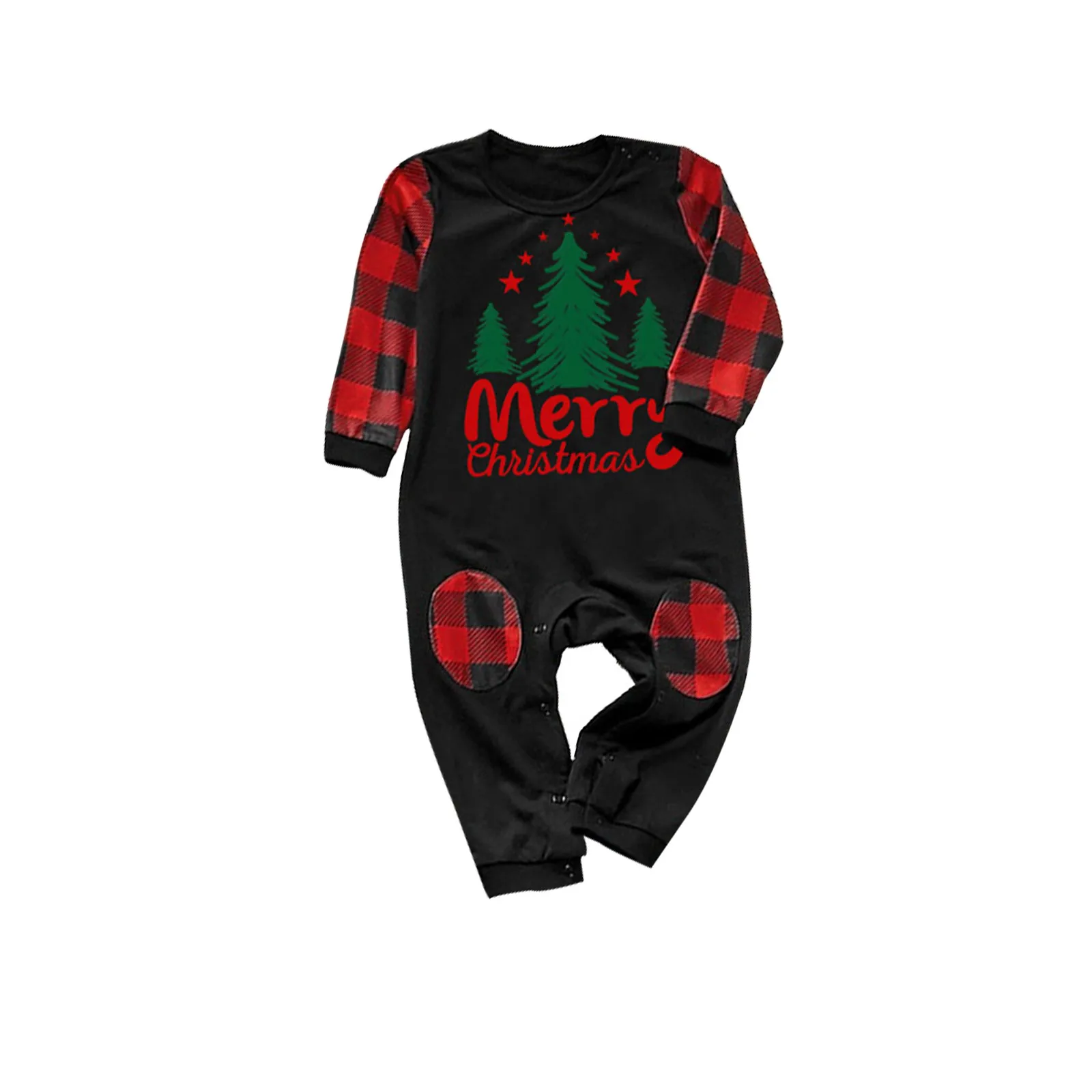 thumbnail image 2 of Pijamas familiares a juego de Navidad 2024 con patrón de árbol, conjuntos de manga larga, ropa para mamá, papá y niños, pijamas suaves y lindos, aspecto navideño, 2 of 5