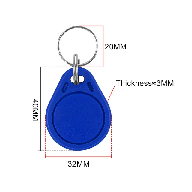 RFID 13.56MHz UID Changeable Keyfobs Keychains Token MF NFC Tag Rewritable Writable Access Control Keycard to Copy /Clone Card 4