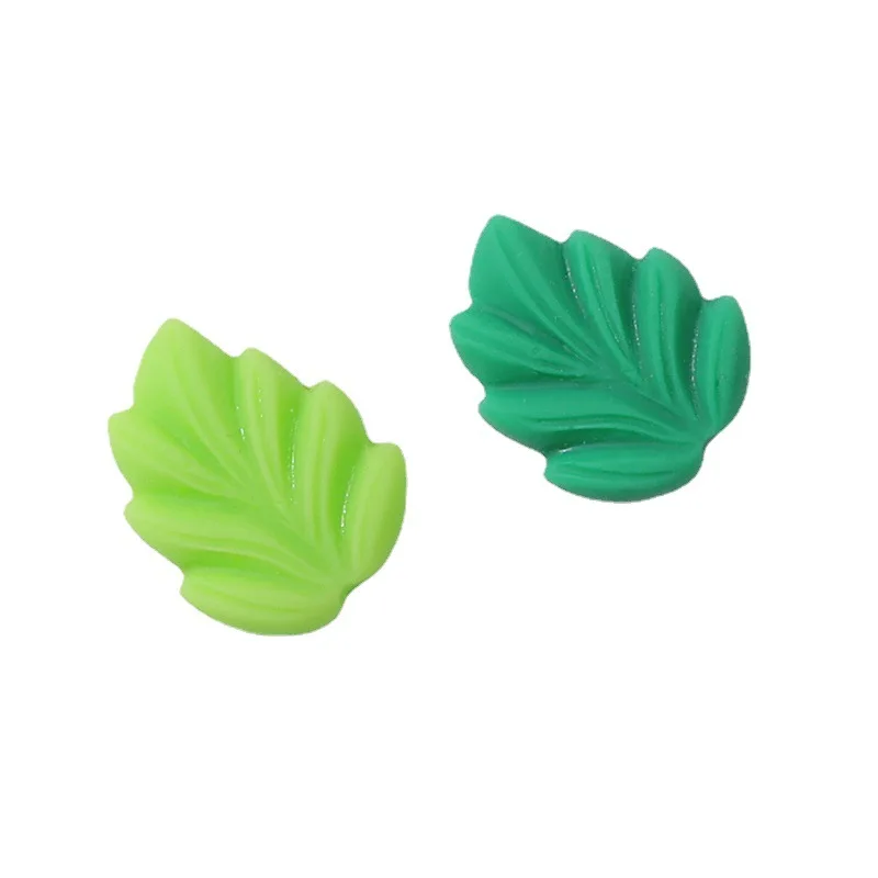 

20pcs Hot Sell Emulation Leaves Resin Ornament DIY Craft Supplies Phone Shell Patch Arts Decor Girl Hair Accessories Materials