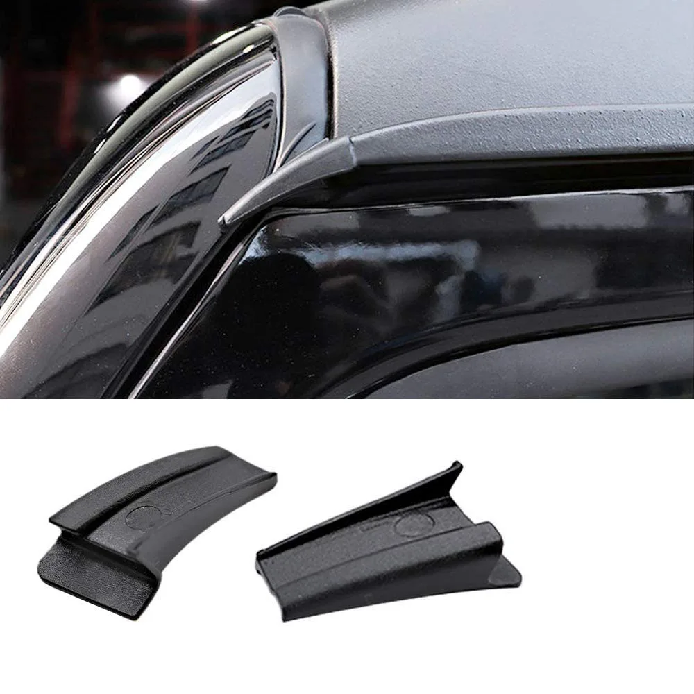 Car Roof Rainwater Shield Diversion Channel Slot Extend Rain Water Gutter Guard For Jeep Wrangler JL 2018-2024 Exterior Parts