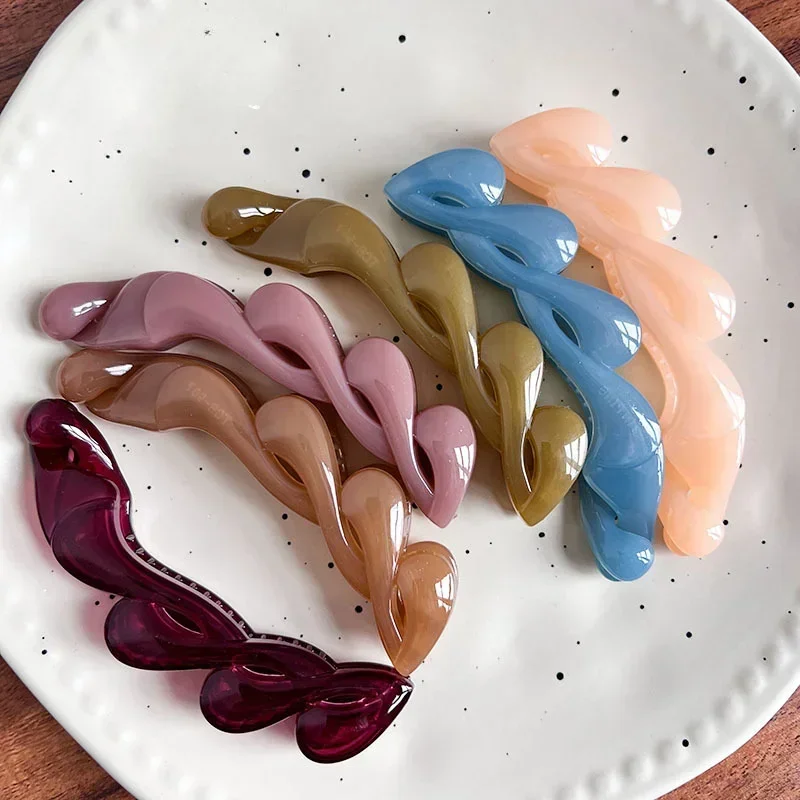 Hair Clips Hair Accessories Solid Color Banana Clip