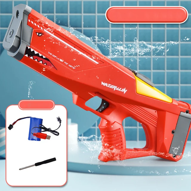 Electric Water Gun Children Outdoor Beach Party Toys Large-capacity Water Toys Children Outdoor Swimming Pool Toy Rechargeable 4