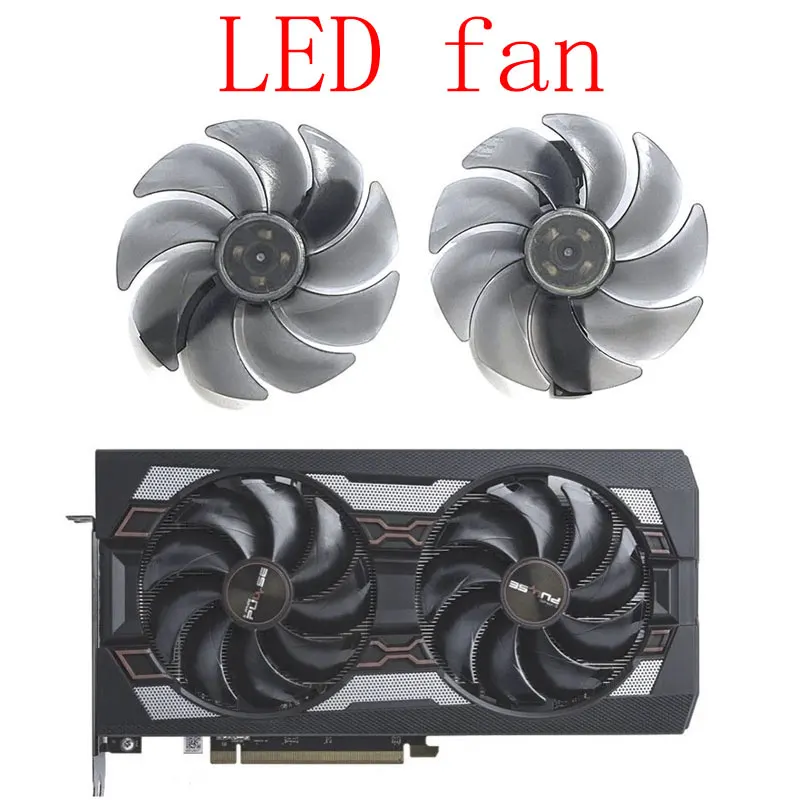Nuovo Led Gpu Fan 95Mm Muslimexatexamer Cooler Per Sapphire Rx 5500 5600 5700Xt Pulse Graphics Card Cooling