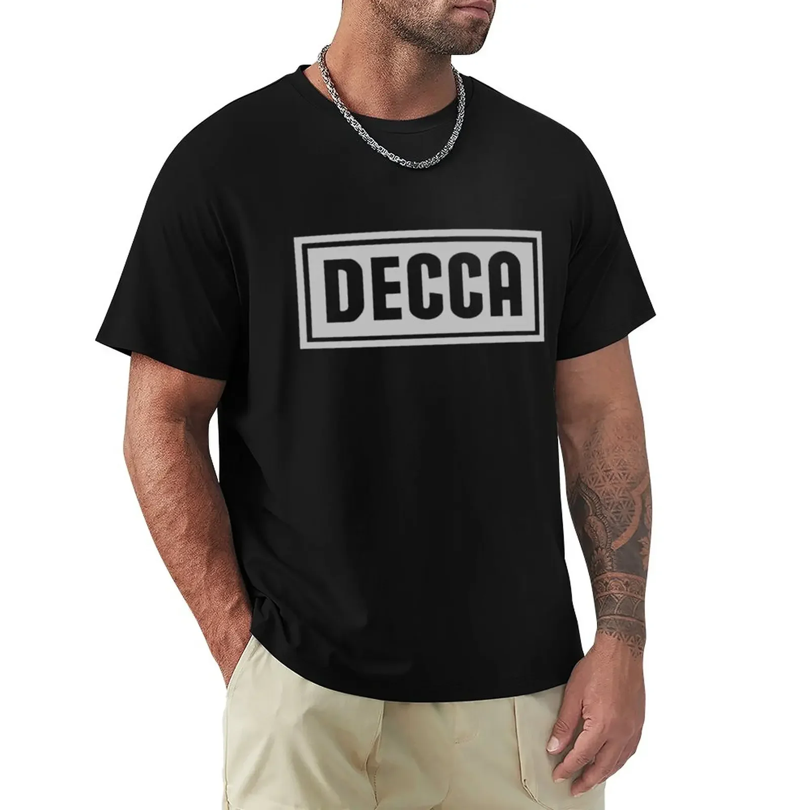 

Decca Record Label T-Shirt quick-drying hippie clothes boys animal print t shirts for men