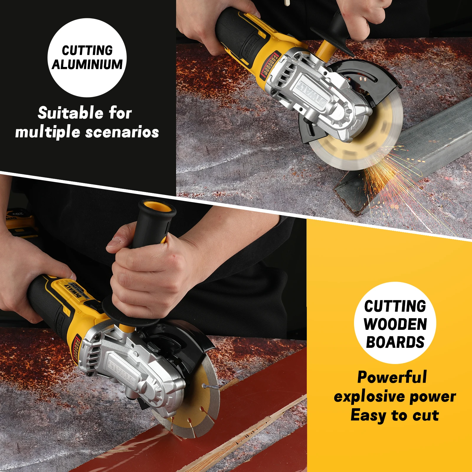 DEWALT DCG405FN Angle Grinder 20V Brushless 125mm Motor Cutting Machine Cordless Handheld Polishing Machine Rechargeable electric grinder angle grinder electric angle grinder