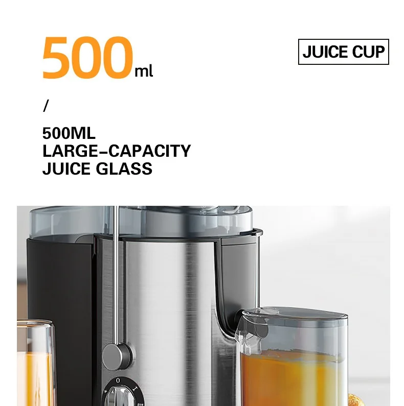 Centrifugal Juicer For Fruit And Vegetables Stainless Steel_voghion.com