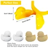 4 Pcs/Set Snowball Maker Clips, Duck Shaped Snow Ball Maker Clips Clamps Outdoor Winter Play Snow Toys Plastic Sand Molds Clay 2