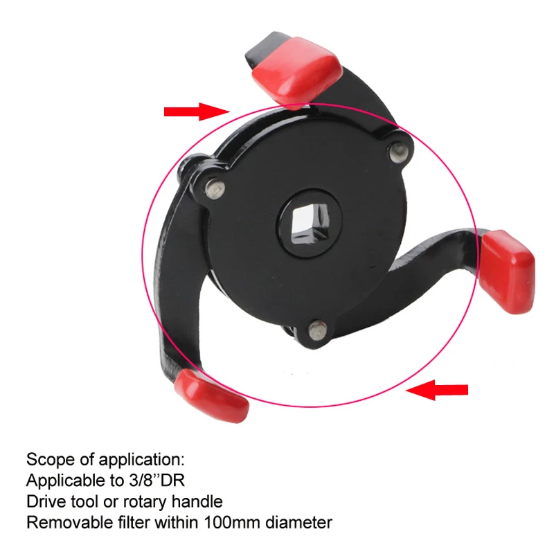 Oil Filter Wrench 60-100mm Universal for Car