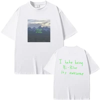 Rapper Kanye West Vultures I Hate Beiug Bi Polar Its Awesome Album Graphic T-shirt Men Women Hip Hop Crewneck T Shirts 61720 2