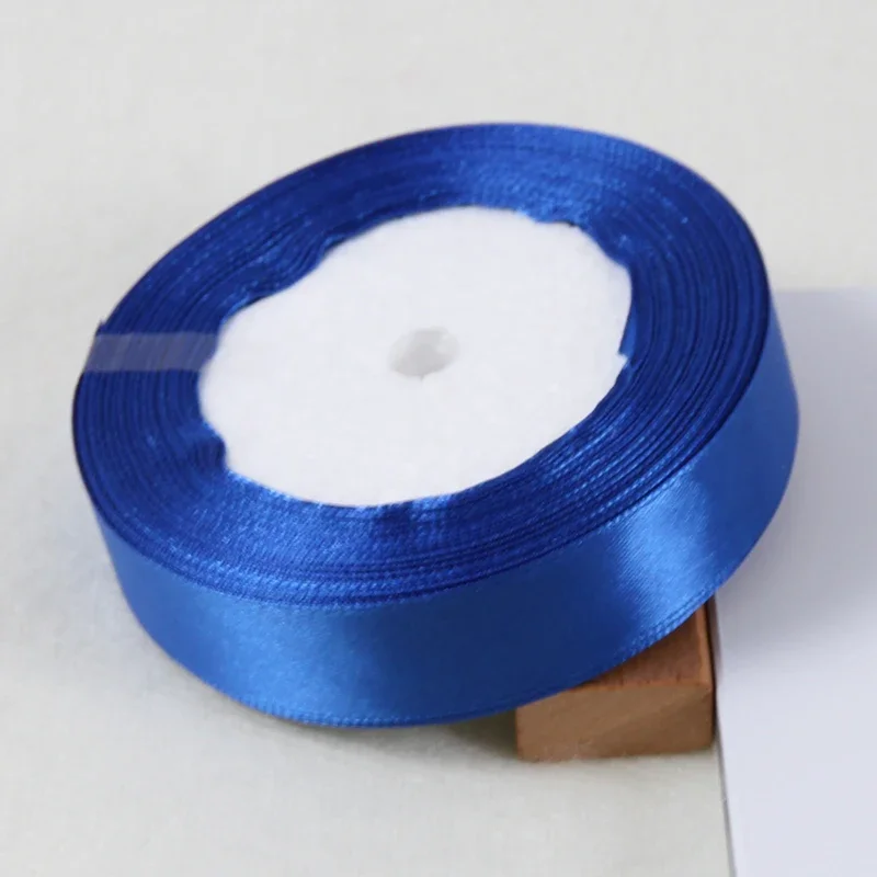 25Yards Satin Ribbon 20mm Single Face Wedding Silk Ribbon Party Decoration Satin Tapes Crafts Invitation Card Gift Wrapping DIY