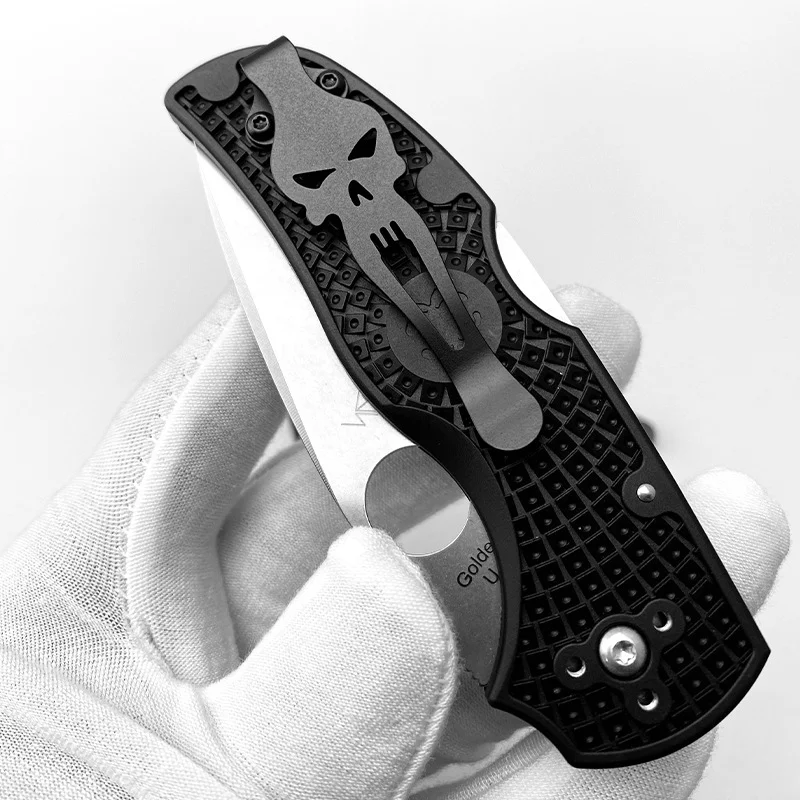 Satin Titanium Deep Pocket Clip & Screw Set For Benchmade Griptilian