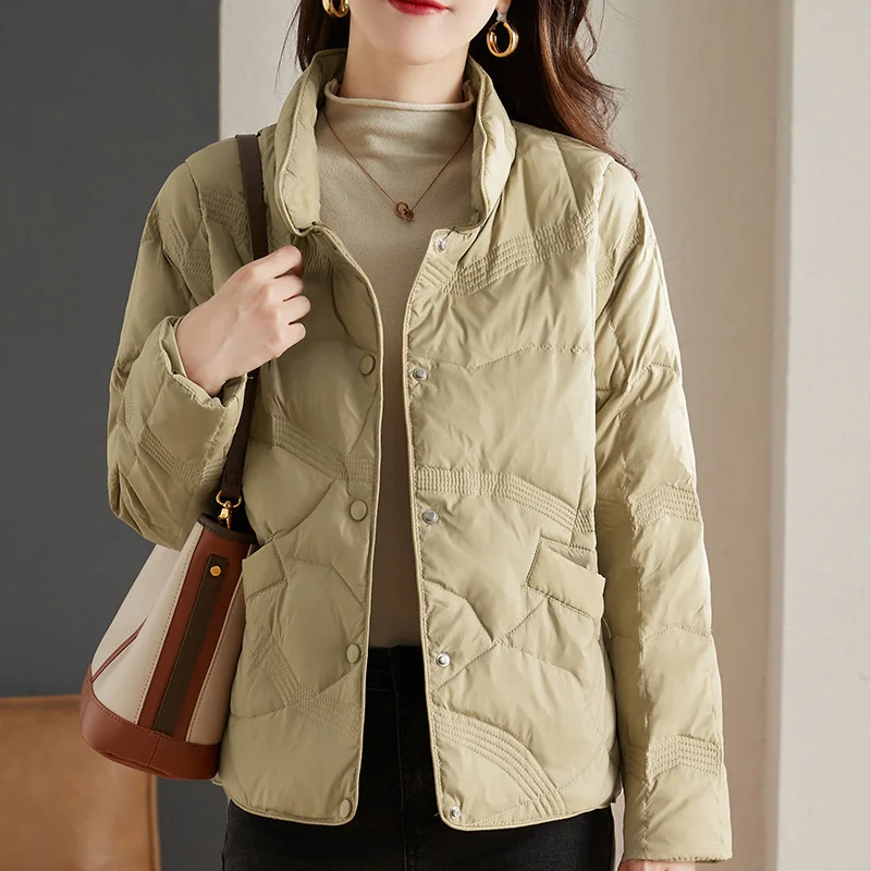 Cotton Coat for Women, Short Model Down, Warm, Sandwich, Cotton Clothing, Ladies Winter Jacket, New
