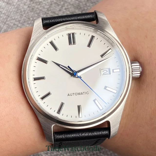 タンドリオ-男性用ステンレススチールウォッチ 自動巻き,nh35a タンドリオ-自動巻き時計 男性用 メンズ 発光ダイヤル 38mm