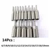 Hex Socket Sleeve Set Nozzles 5.5mm-19mm Nut Driver Set Power Screwdriver Handle Power Drills Impact Drivers Socket Wrench Tools 6