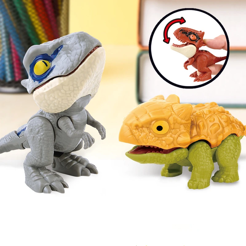 Dinosaure mordant les doigts, modèle tyrannosaure Rex, Jurassic, jouet pour  enfants, articulations mobiles - AliExpress