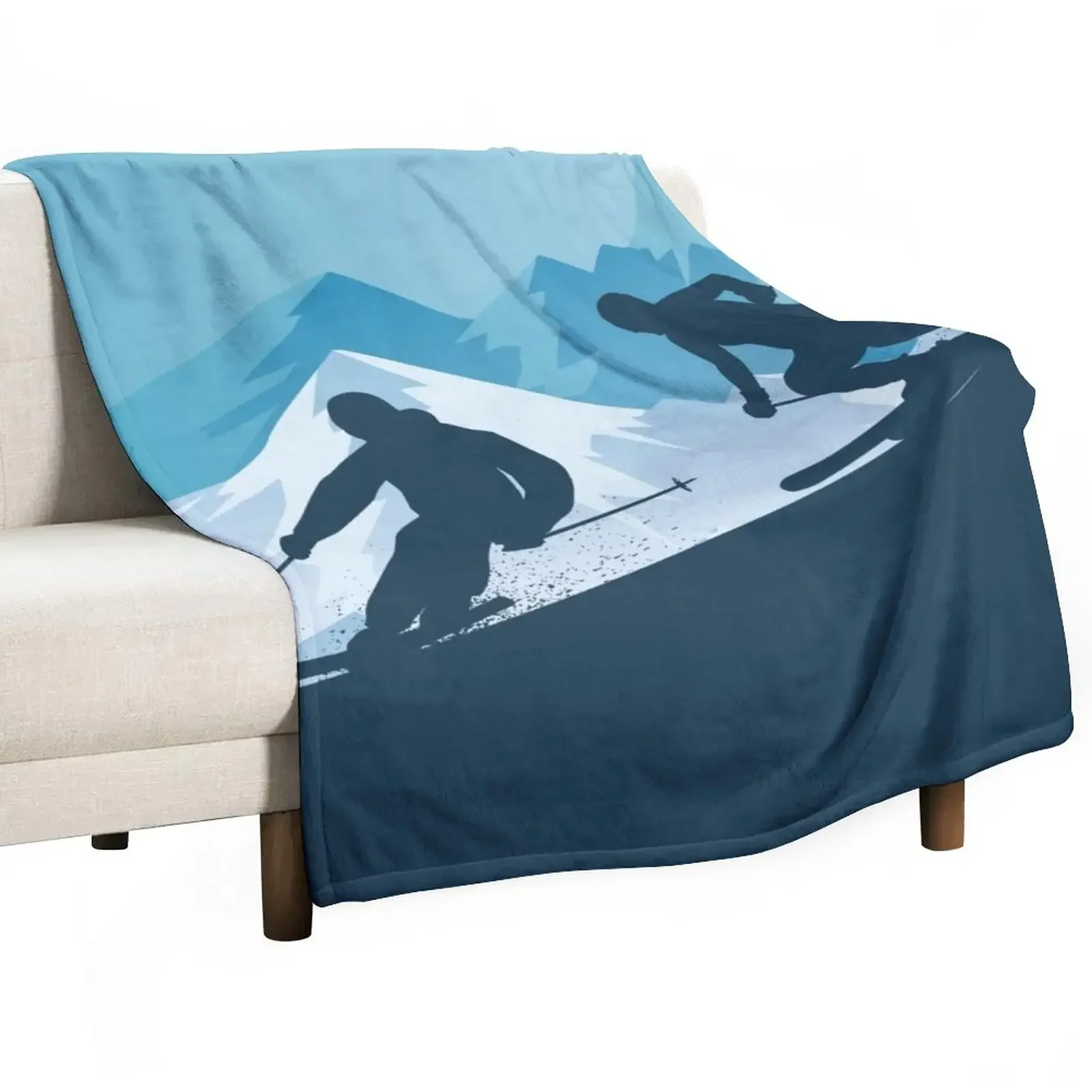 

Best Skiing Design Ever Throw Blanket for babies Plaid Blankets