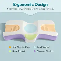 Side Sleeper Pillow for Neck and Shoulder Pain Wrinkle Prevention – Beauty Pillow for Anti Wrinkle & Anti Aging.