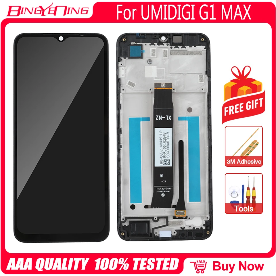 6.52-Inch LCD Display with Touch Screen Digitizer and Frame Assembly