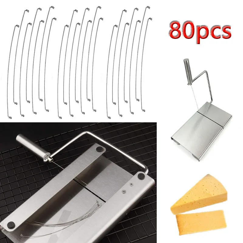 

Stainless Steel Cheese Cutting Line Cheese Slicer Tangent Household Ham Cheese Cutting Line Kitchen Accessories Butter Slicer