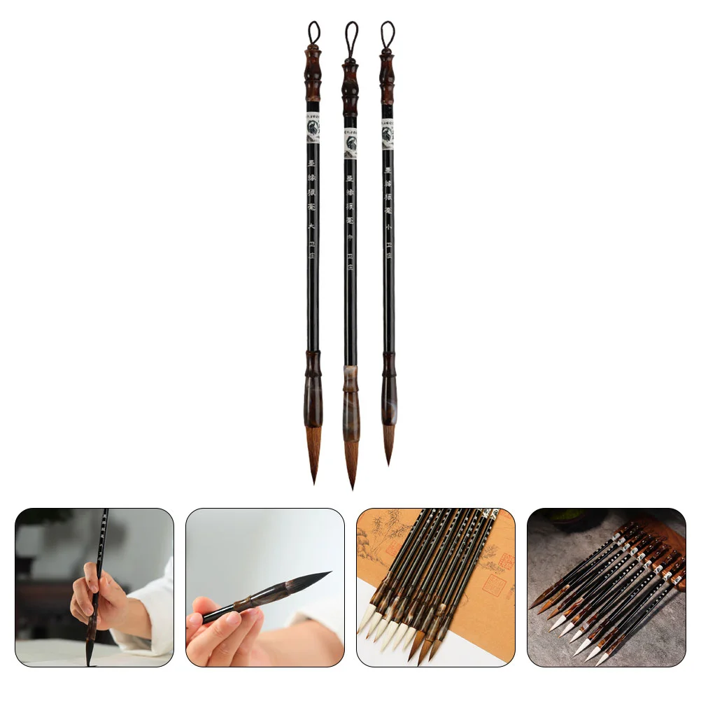 

Drawing Brush Chinese Calligraphy Brush Pens Writing Couplets Brush Chinese Traditional Asian Wolf Hair Calligraphy Brushes