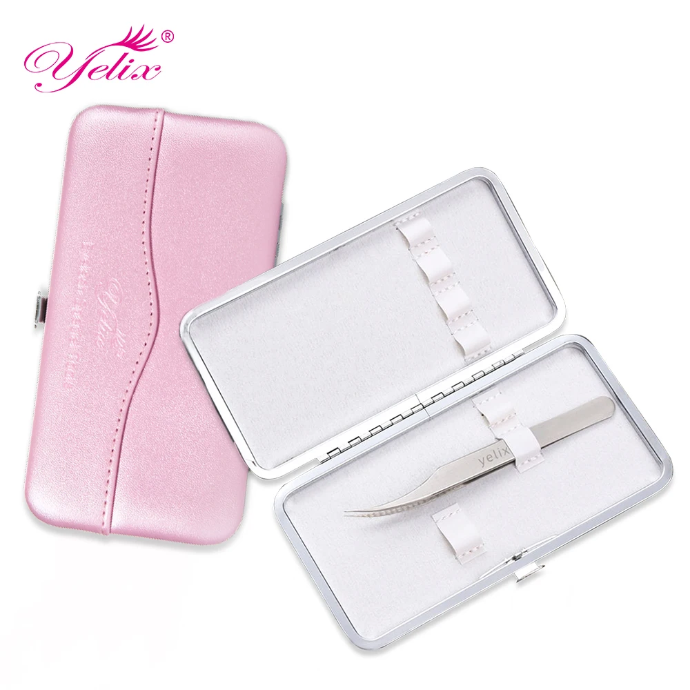 Makeup Eyelashes Tweezer Tools Bag Eyelash Extension Tweezers Case