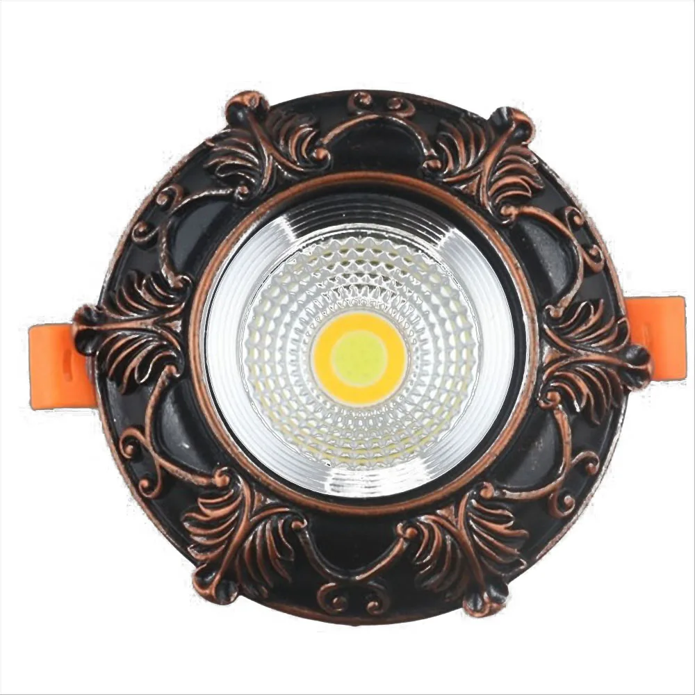 American Cottagecore Decor Resin Led Downlight Retro Loft Decor House Living Room Corridor Recessed Lamp 3W 5W 12W 110V 220V