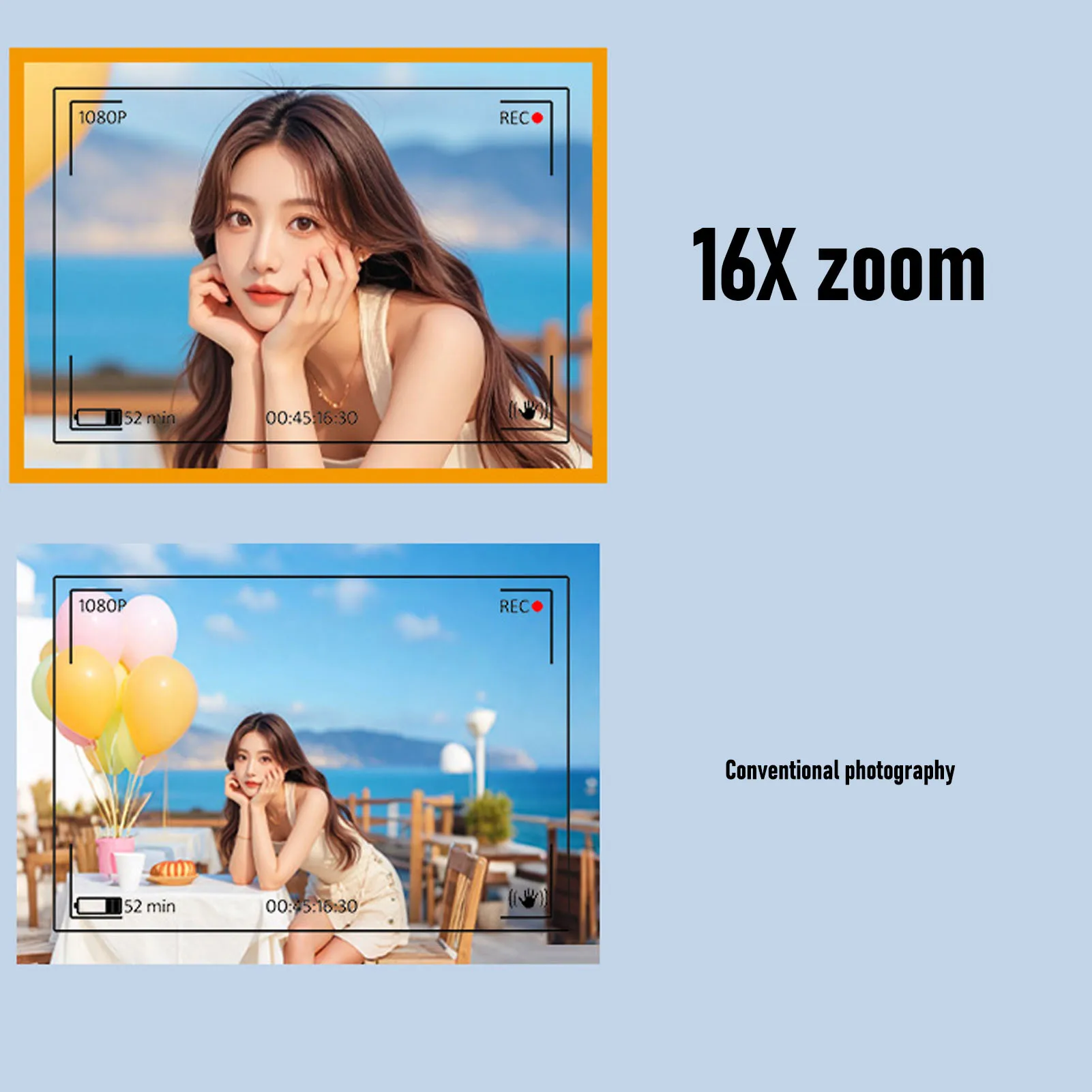 كاميرا رقمية 4K قابلة لإعادة الشحن بشاشة 2.8 بوصة...