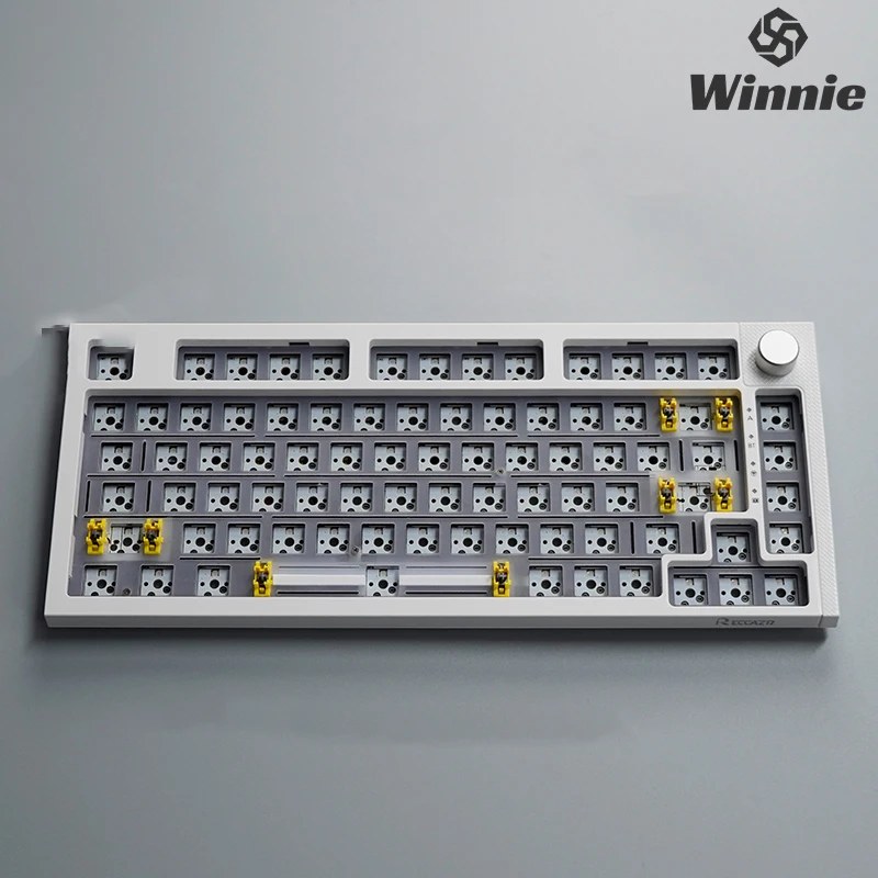 

RECCAZR KW75S 81key Thri Mode Gasket Mechanical Keyboard Kit Hot Swap Office Keyboard RGB Light N-Key Rollover Gaming Keyboard