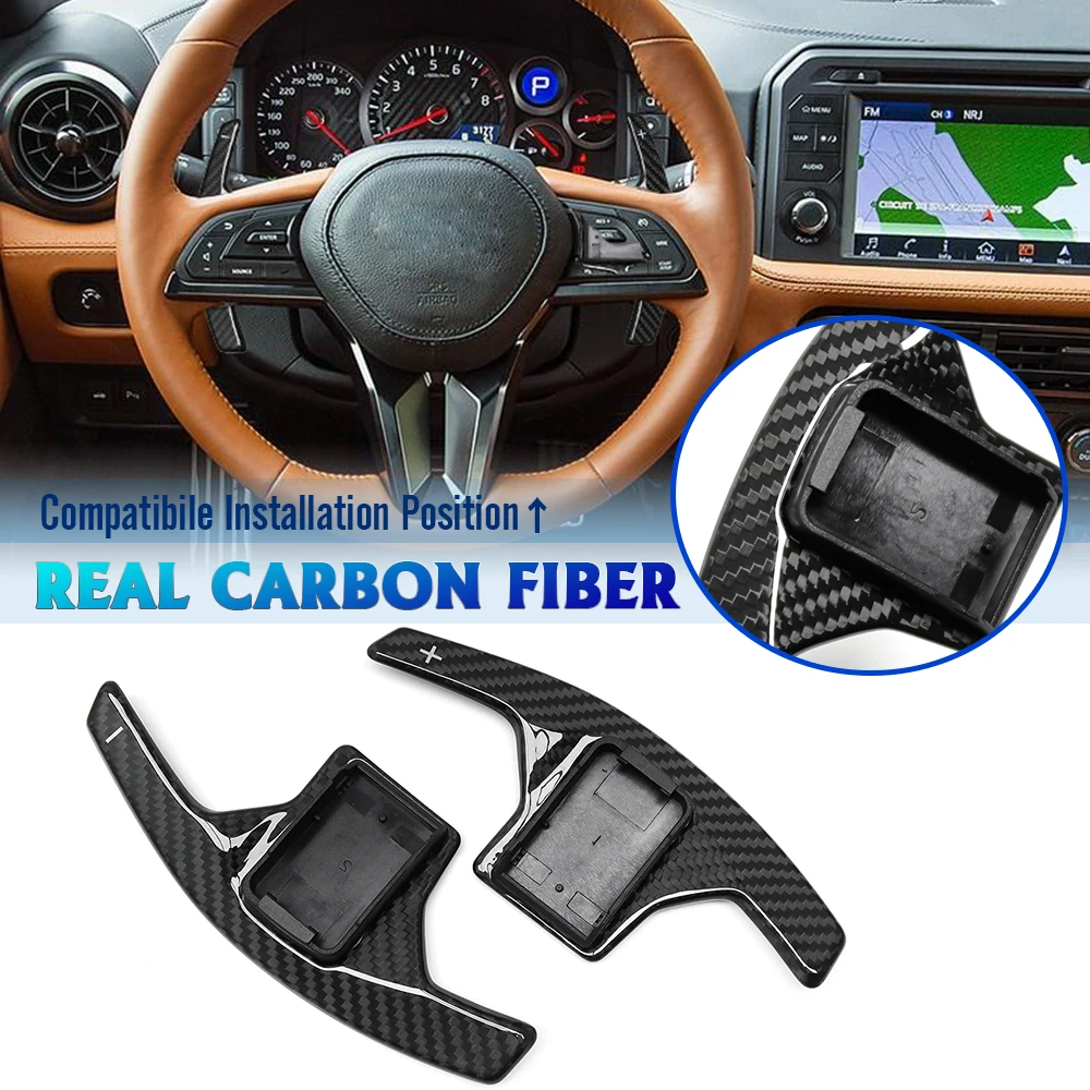

Удлинитель рулевого колеса для NISSAN GTR 2018 2019 2020 2021, 2 шт., автомобильные аксессуары, новый стиль, Сменный переключатель передач из углеродного волокна