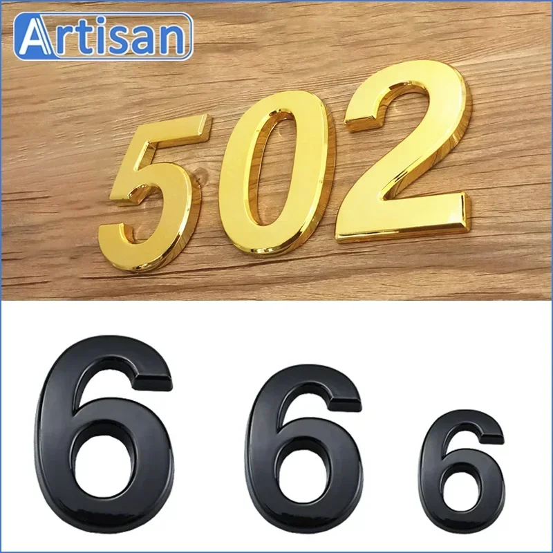 House Number Signs 3-12 cm Exterior House Numbers Door Number Plate Apartment Self Adhesive Digits Office Address Residential Hotel Exterior Number house number signs