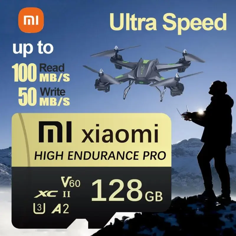 thumbnail image 3 of Tarjeta de memoria original Xiaomi Mijia 1TB 128GB Tarjeta Micro TF SD de alta velocidad 2TB 1TB 512GB Tarjeta SD V30 U3 TF para tableta Ps4 ssd 1tb, 3 of 5