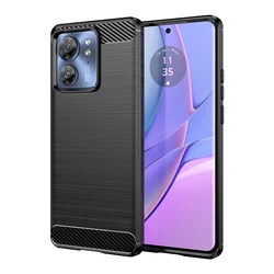 Shockproof Soft Silicone Protective Bumper Case - 6.6 Inch for Motorola Edge 2023 (Black)