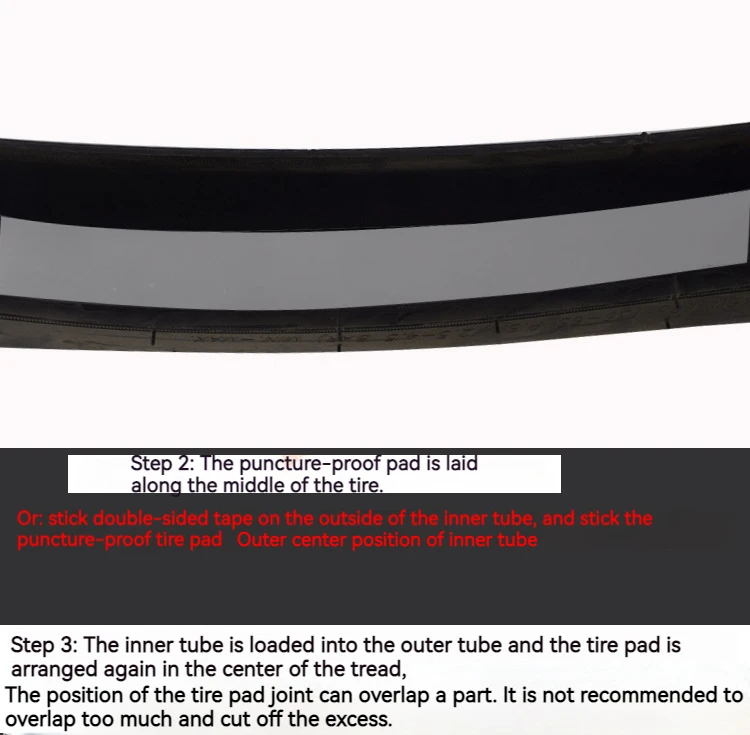 ENLEE 2 Stück Fahrrad-Reifenschutzpolster, pannensicher, MTB Mountainbike-Reifen-Stichschutz, Anti-Roll-Innenrohr-Reifenmatte – Detail 9
