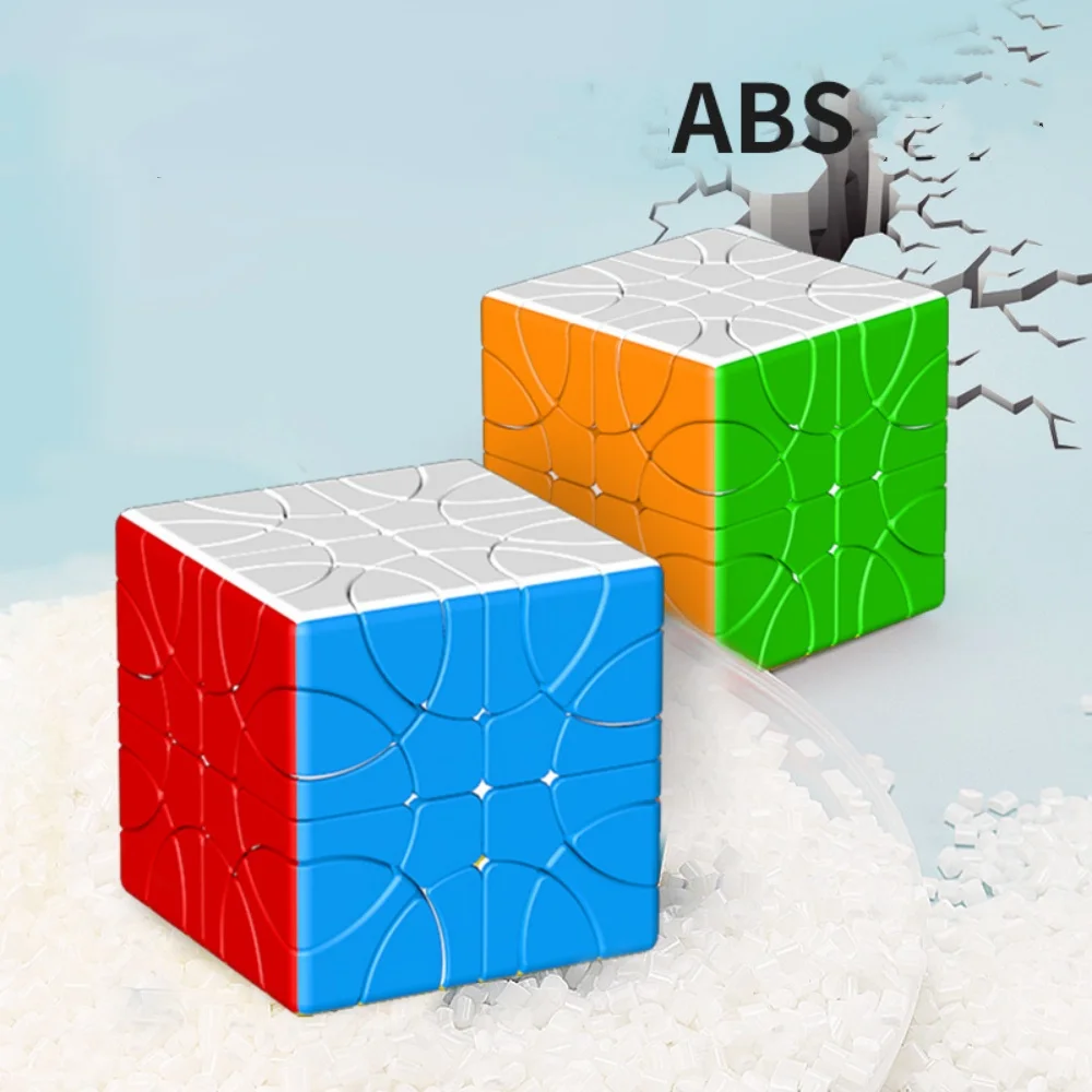 YuXin 57mm Magic Puzzle Corner Helicopter Turning Cube 2x2 Little Magic Stickerless Professional Speed Educational Puzzle Toys 3
