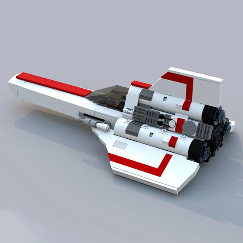 

BuildMOC Space Wars Battlestar-Galacticas Colonial Viper MKII Fighter Battleship Spaceship Building Blocks Toys for Kids Gifts