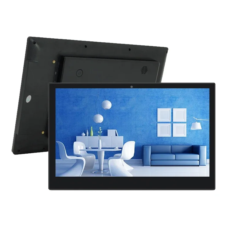 안드로이드 18인치 터치스크린 LCD 디스플레이 Wifi 매립형 벽걸이 태블릿 블랙 산업용 태블릿 PC OEM 쿼드 코어 와이드 스크린 2GB