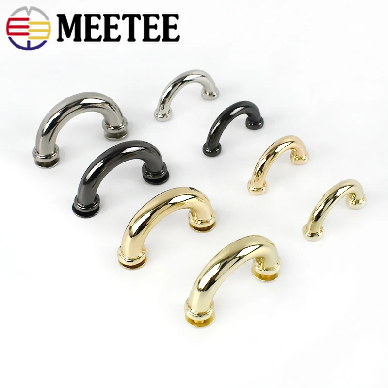10/30pcs 14/17mm Metal Bag Arch Bridge D Ring Buckle Strap Hook DIY Handbag Hardware Belt Leather Repair Accessories BD302 | Дом и сад