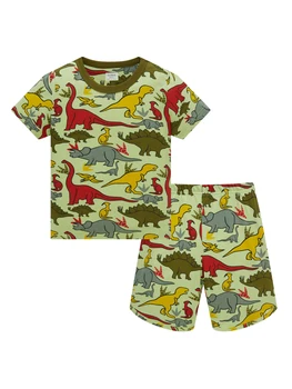 Abbigliamento per bambini Set pigiama in cotone 100% per ragazzi, set di indumenti da notte per bambini simpatico cartone animato per 1-8 anni 1
