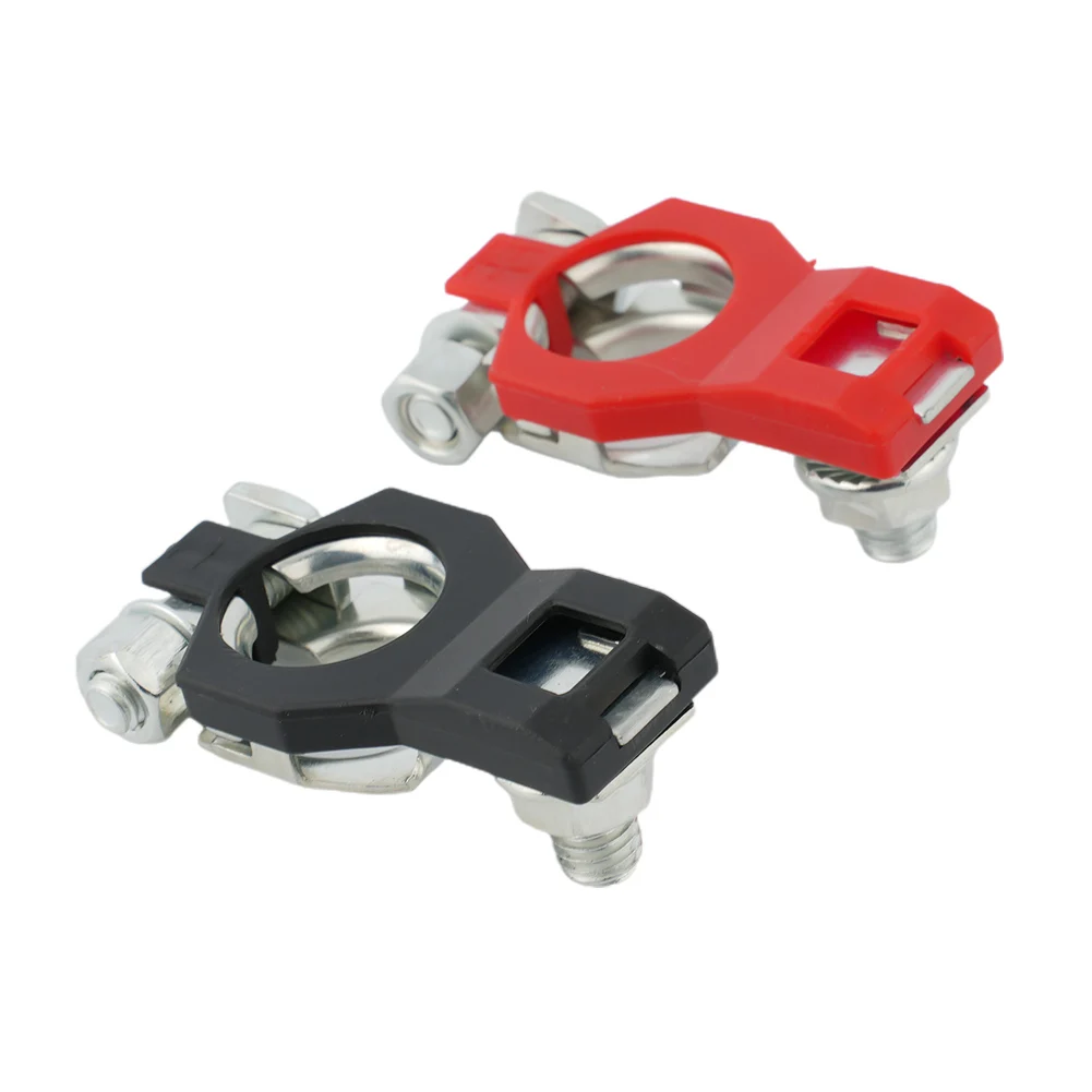 

2Pcs Car Battery Terminal Clamp Clip Connector For Car/Caravan/Boat Wire Cable Clamp Release Connector Positive+Negative