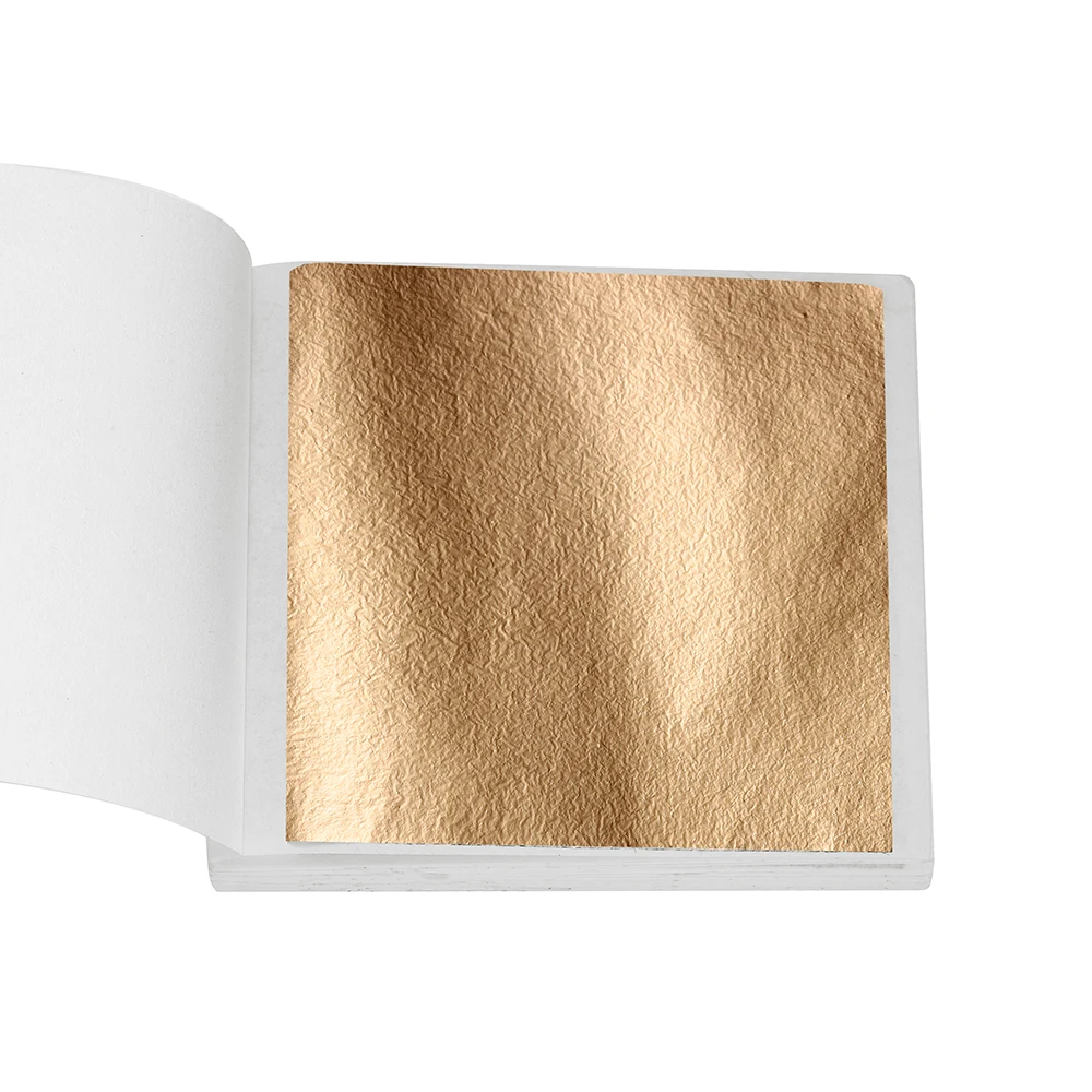 100pcs 8x8cm Imitation Gold & Silver Foil Glitter Sheets for DIY Crafts & Jewelry Making