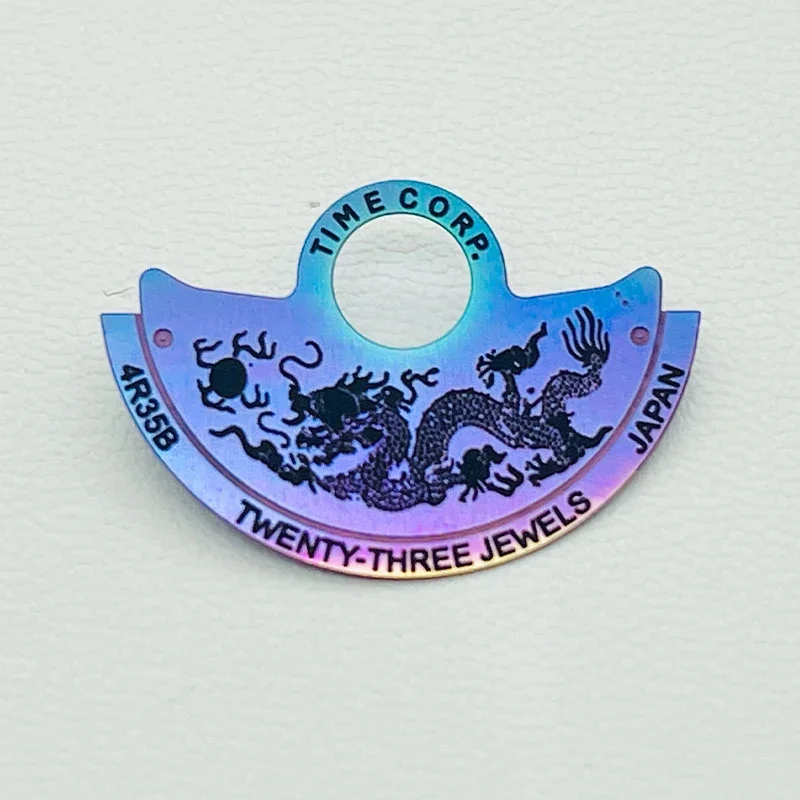 Chinesischer Drache NH35 Automatischer Hammerrotor-Patch Passend für 4R35 4R36 NH35 NH36 7S Uhrwerk SKX007 Uhrenreparatur Rotorschutzteile – Detail 2