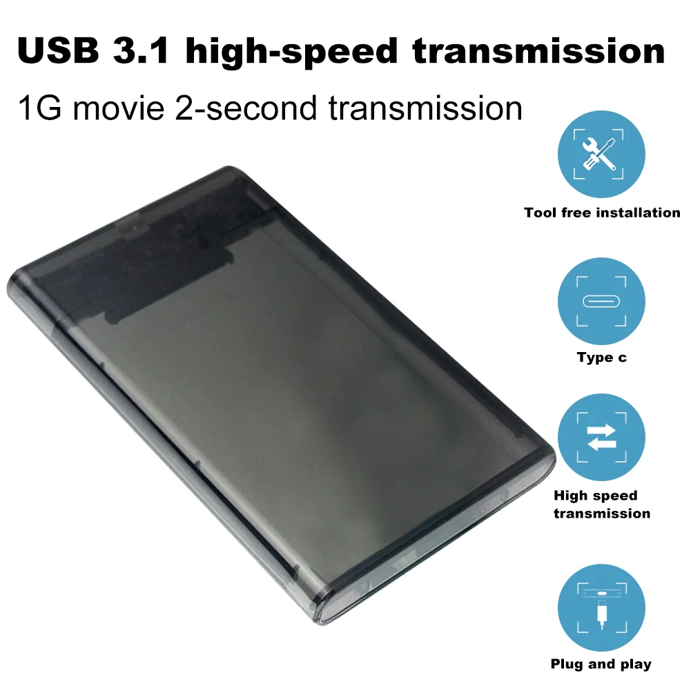 SATA ָ Ʈ ̺ ڽ  ϵ ̺ Ŭ, USB-C C USB-A C ̺, ƮϿ, 2.5 ġ, 5Gbps
