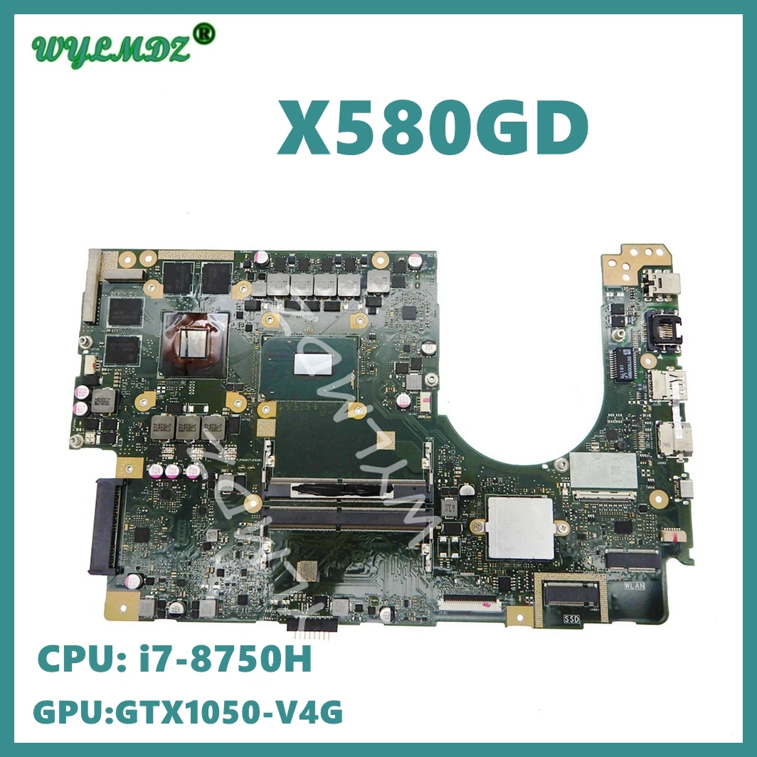 

X580G with i7-8750H CPU GTX1050-V4G GPU Mainboard For ASUS Vivobook N580G NX580G M580G X580GD N580GD NX580GD Laptop Motherboard