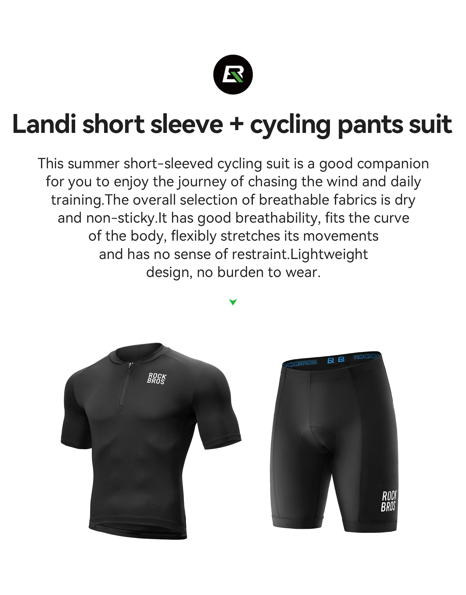 ROCKBROS Sommer Rad trikot Kurzarm Polos hirt leichte atmungsaktive schnell trocknende halbe Reiß verschluss Trikot Männer Fahrrad bekleidung – Detail 2
